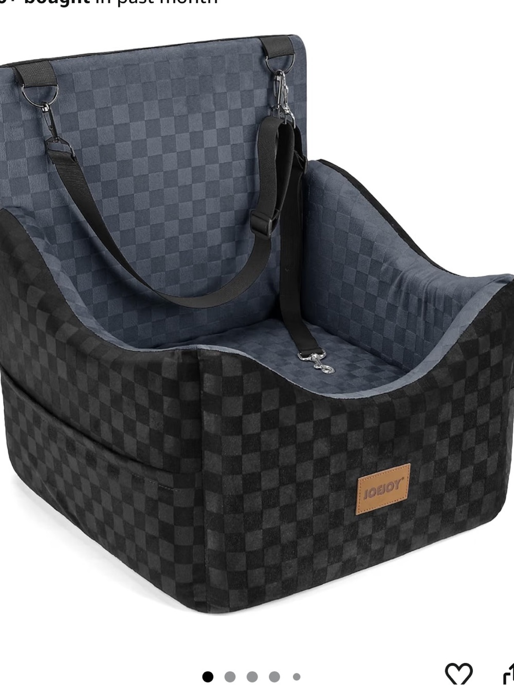 JOEJOY Dog Car Seat for Small/Medium Dogs /Memory Foam Pet Booster Seat NEW